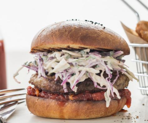 Asian Slaw Beef Burger Recipe